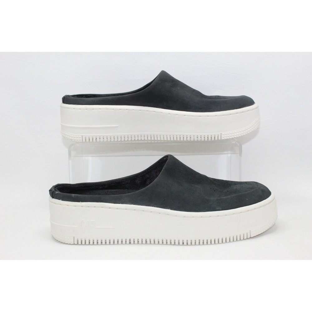 Nike Air Force 1 Lover XX Black Anthracite Platform Mules BV8249-001 Womens 7.5